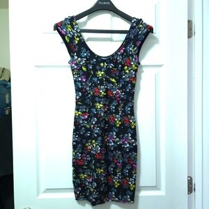 French Connection Retro Abstract Floral Dress 4